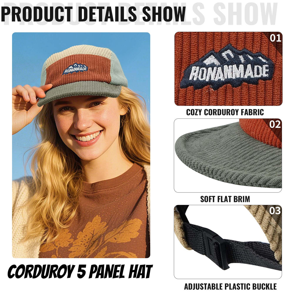 Adjustable snapback closure on Croogo hat