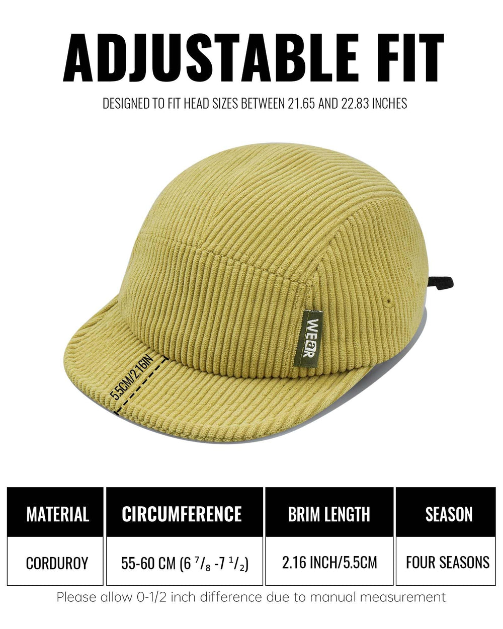Croogo flat snapback dad hat with adjustable buckle for a customizable fit