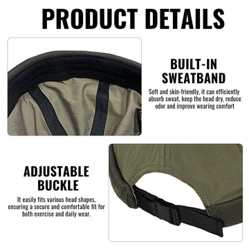 Croogo lightweight docker hat fabric is quick-dry and breathable for hot days