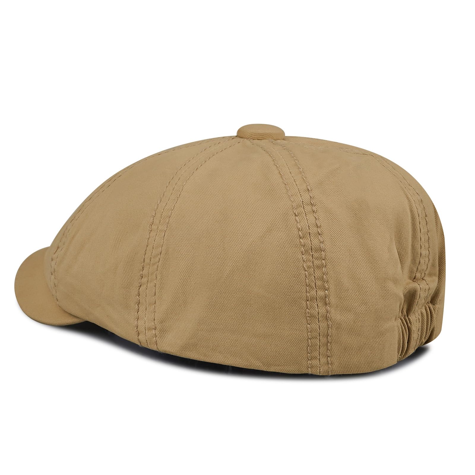 Model wearing Croogo Ivy Newsboy cap outdoors