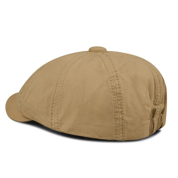 Model wearing Croogo Ivy Newsboy cap outdoors