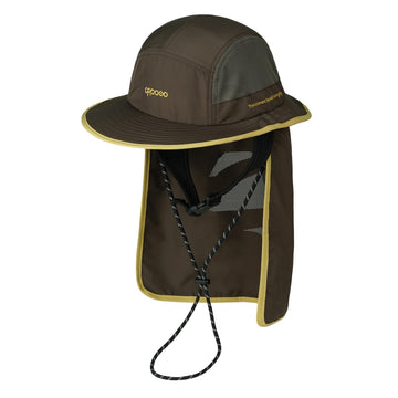 Wide UPF brim providing sun protection