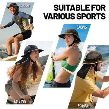Hat worn during outdoor activities showing reflective brim logo