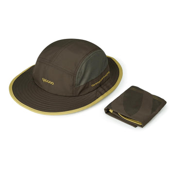 Back view of the brown hat showing all features SHY2502