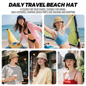 Outdoor lifestyle shot featuring Croogo safari hat in khaki