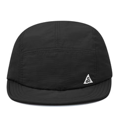 5-panel crown design for breathable comfort - black