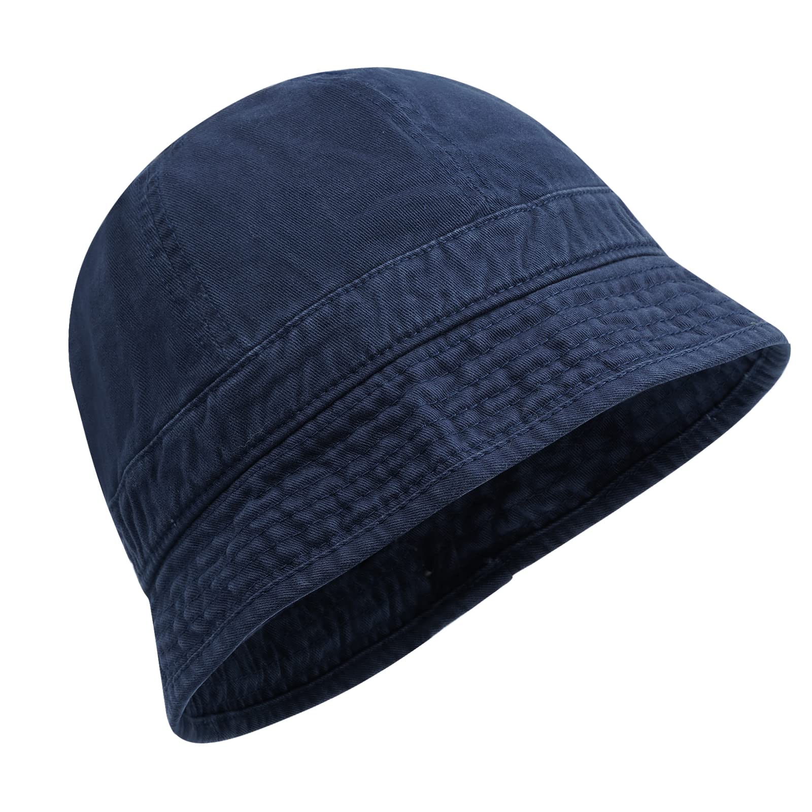 Blue Croogo bucket hat in outdoor setting