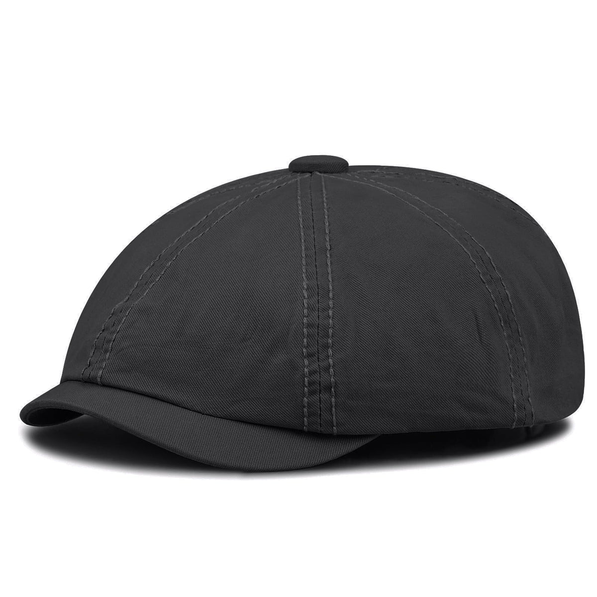 Croogo men's gray newsboy flat cap front view