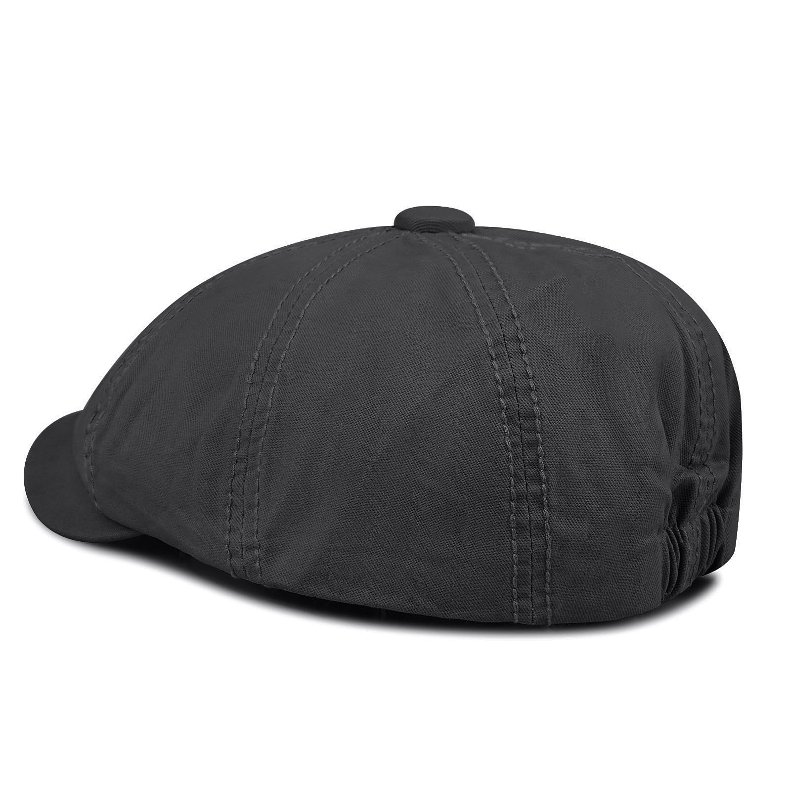 Gift-ready Croogo gray flat cap with solid color design