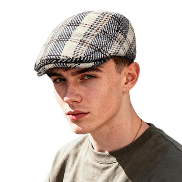 Croogo Newsboy Hat Beige - front view