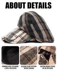 One-size-fits-most with adjustable button closure
