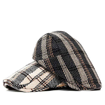 Lifestyle shot of Croogo Newsboy Hat Beige