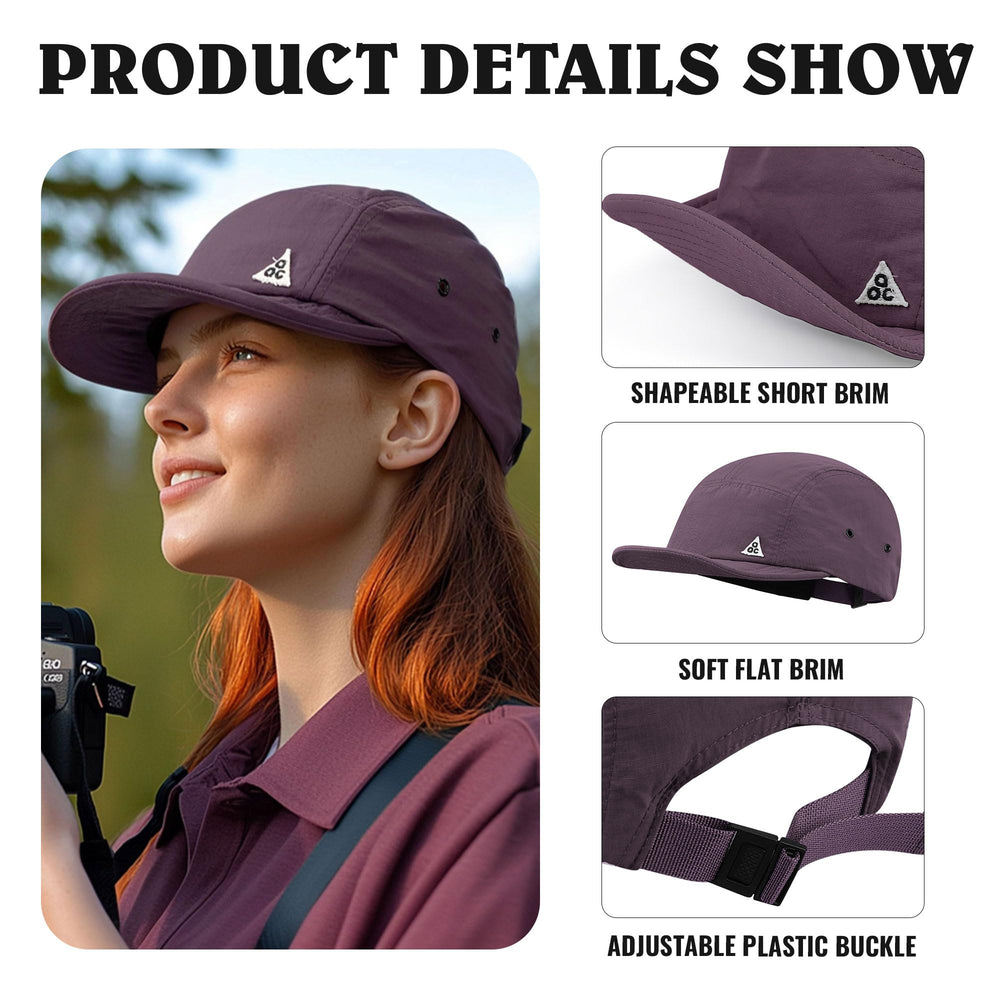 Waterproof Quick Dry Purple Baseball Cap - Material Detail