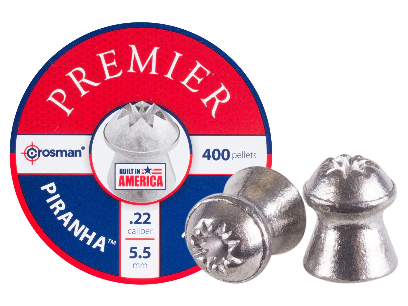 Crosman LPPH2 Premier .22 Piranha silver finish emphasizes quality and durability