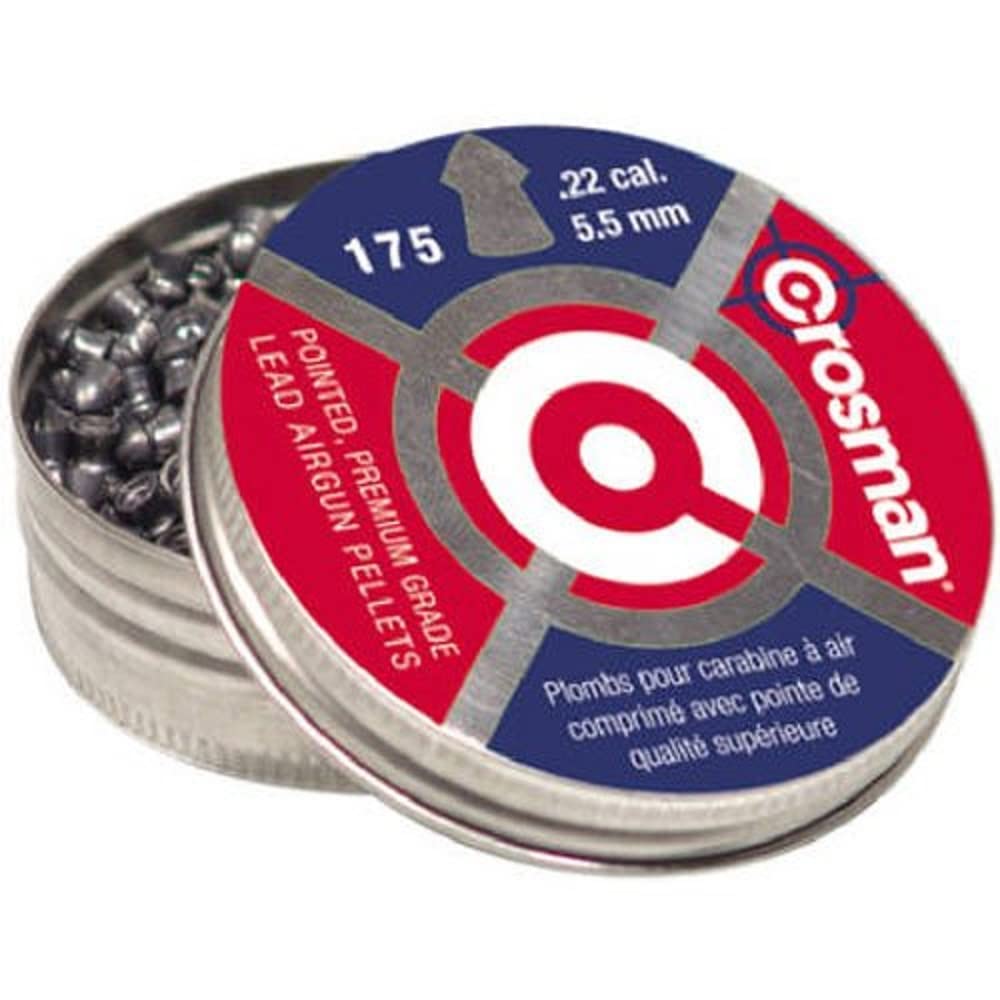 Crosman P022 .22 caliber pointed pellets for recreational shooting and small game hunting
