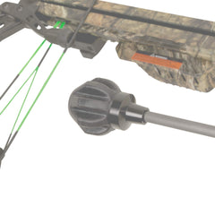 Crossbow bolt de-cocking head threading onto arrows