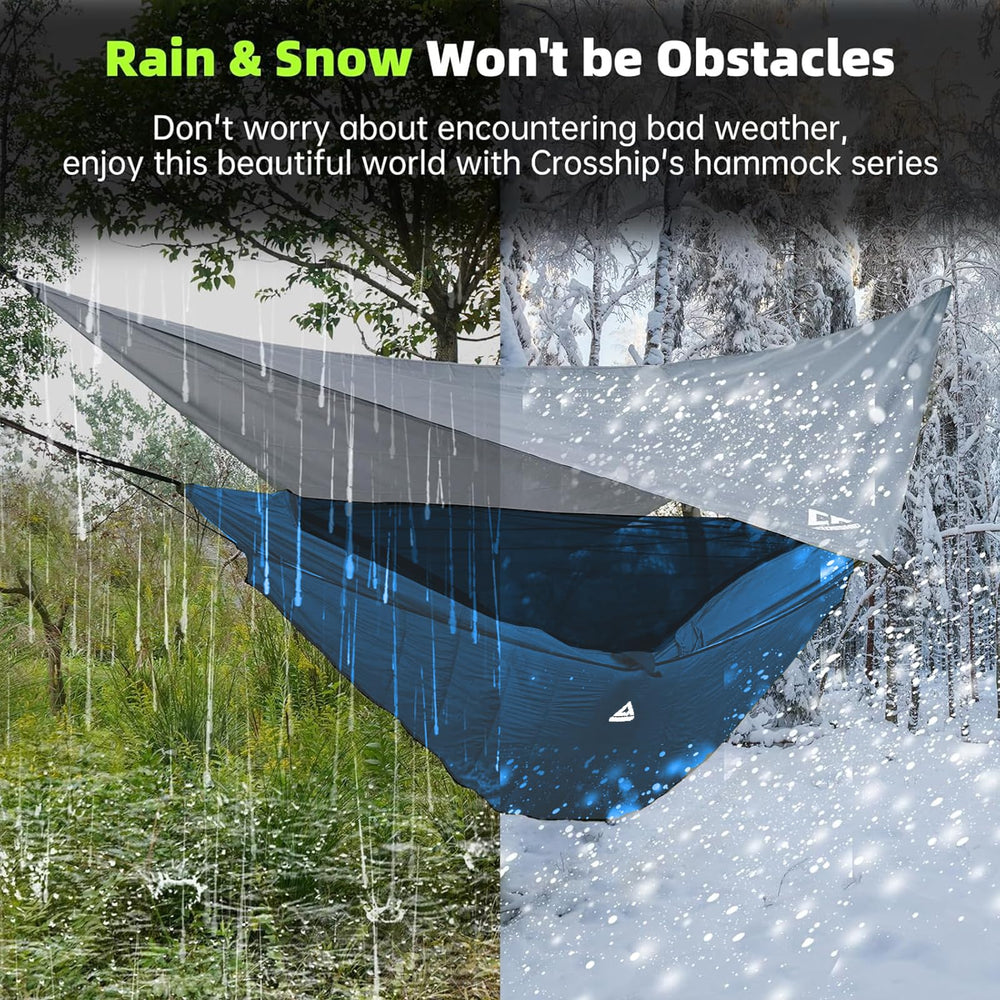 CROSSHIP two-person hammock setup ready for shared relaxation