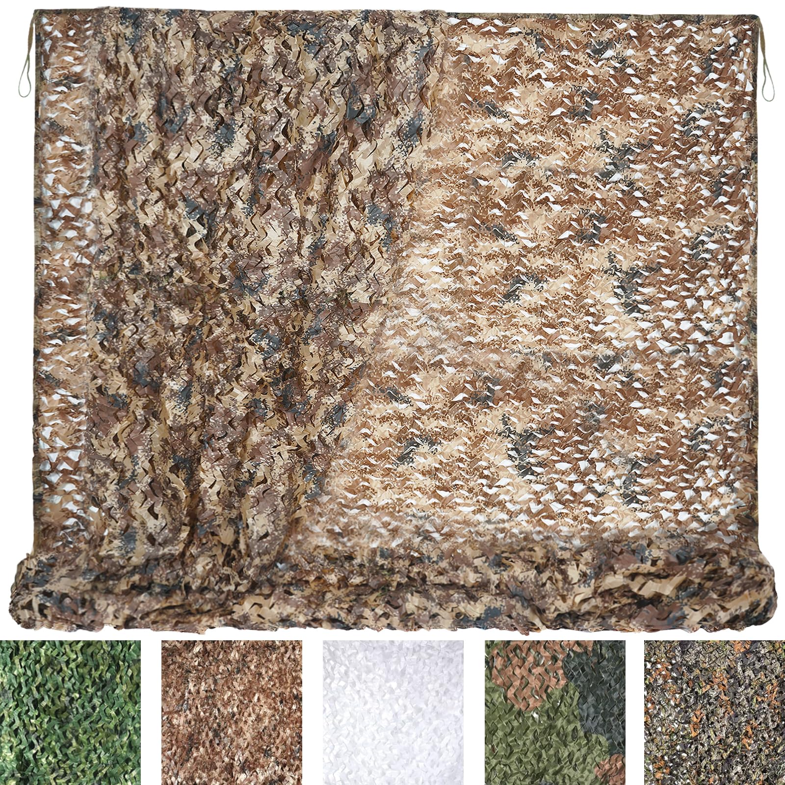 CROSSHIP camo netting desert bulk roll covering large area for events.