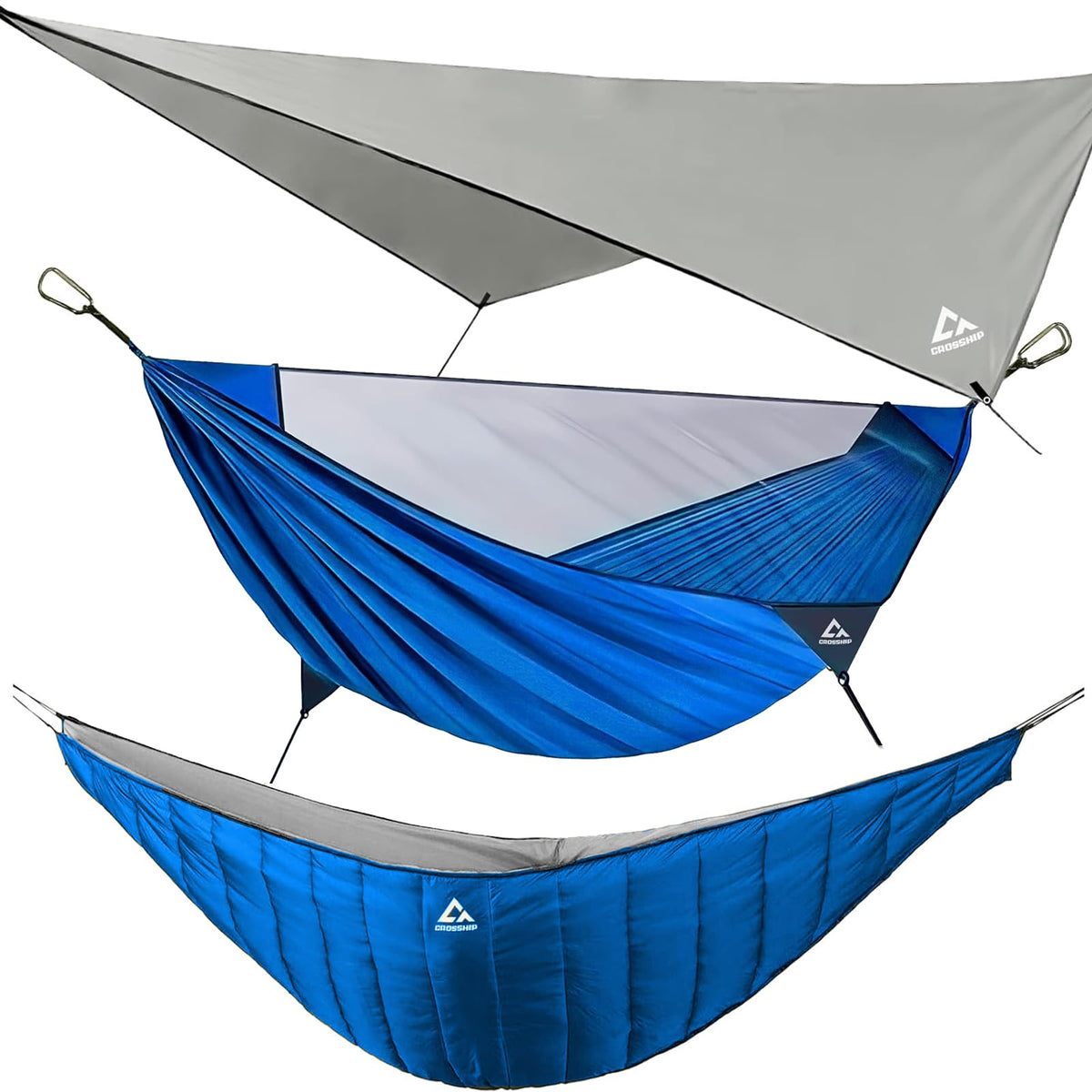 CROSSHIP camping hammock with mosquito net provides bug-free comfort on the trail