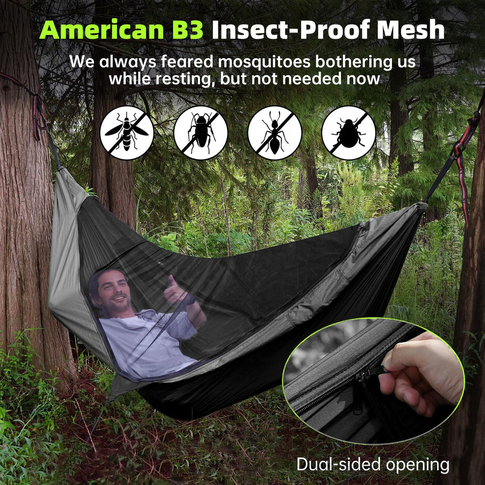 CROSSHIP parachute nylon fabric provides lightweight durability for camping adventures.