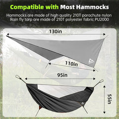 Crosship hammock mosquito-net closeup shows protective mesh for bug-free camping nights.