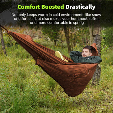 CROSSHIP hammock underquilt 95x55 spacious design fits most hammocks securely