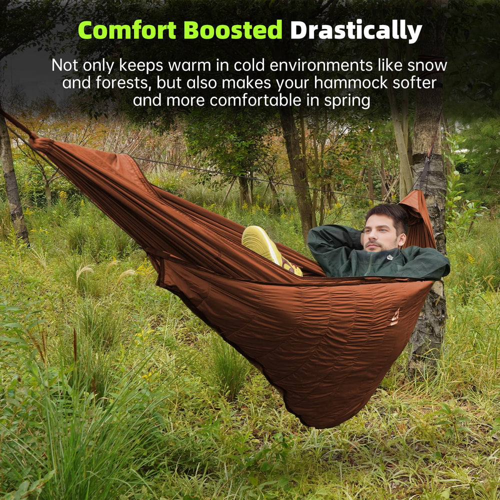 CROSSHIP hammock underquilt 95x55 spacious design fits most hammocks securely