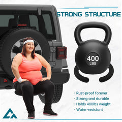 CROSSHIP hitch toilet seat 400lbs-capacity supports heavier users on camping trips.