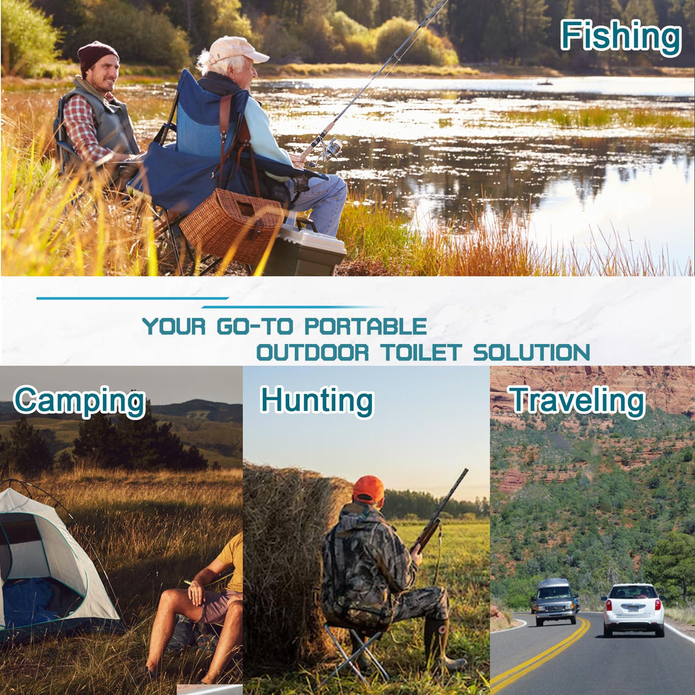 CROSSHIP hitch toilet seat camping-use scenario makes roadside rests convenient.