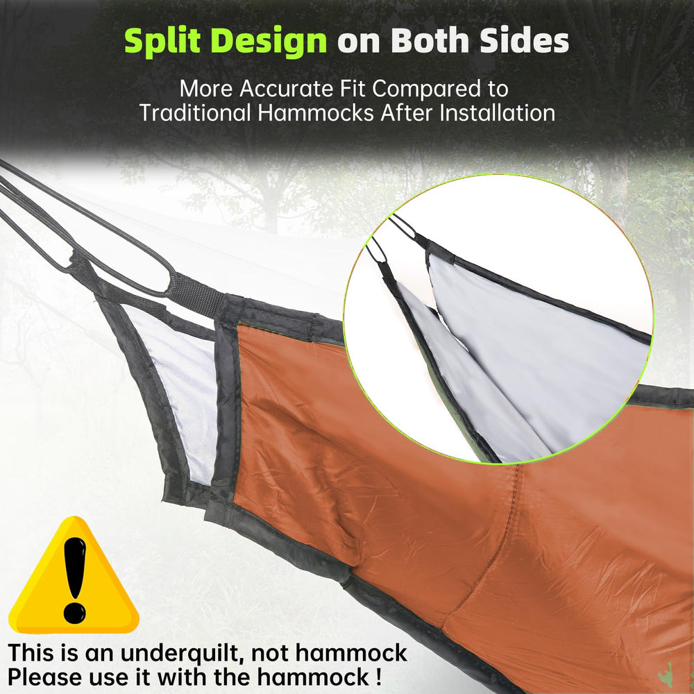 CROSSHIP packable underquilt is lightweight and portable for backcountry trips