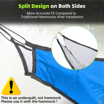CROSSHIP underquilt compact stuff sack for easy backpacking and travel