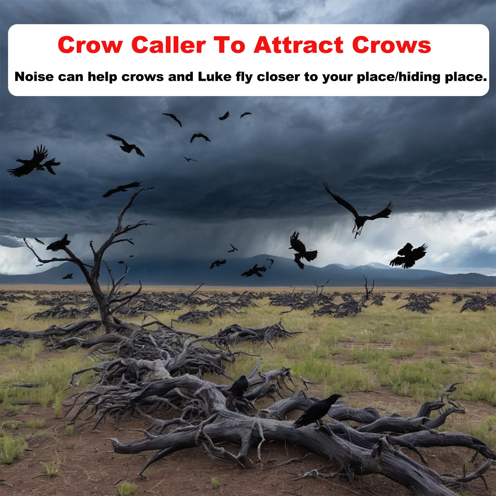 Crow Whistle Used for Wildlife Observation and closer crow encounters