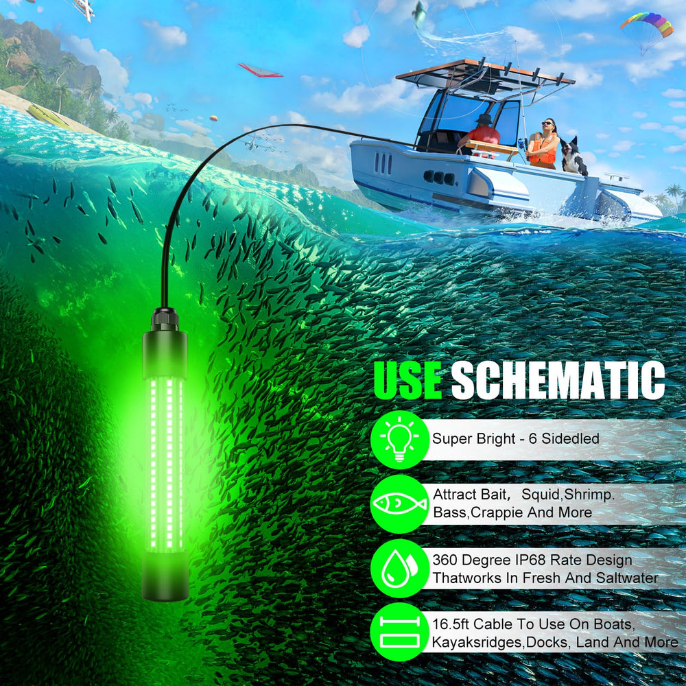 126 LED beads for bright underwater illumination