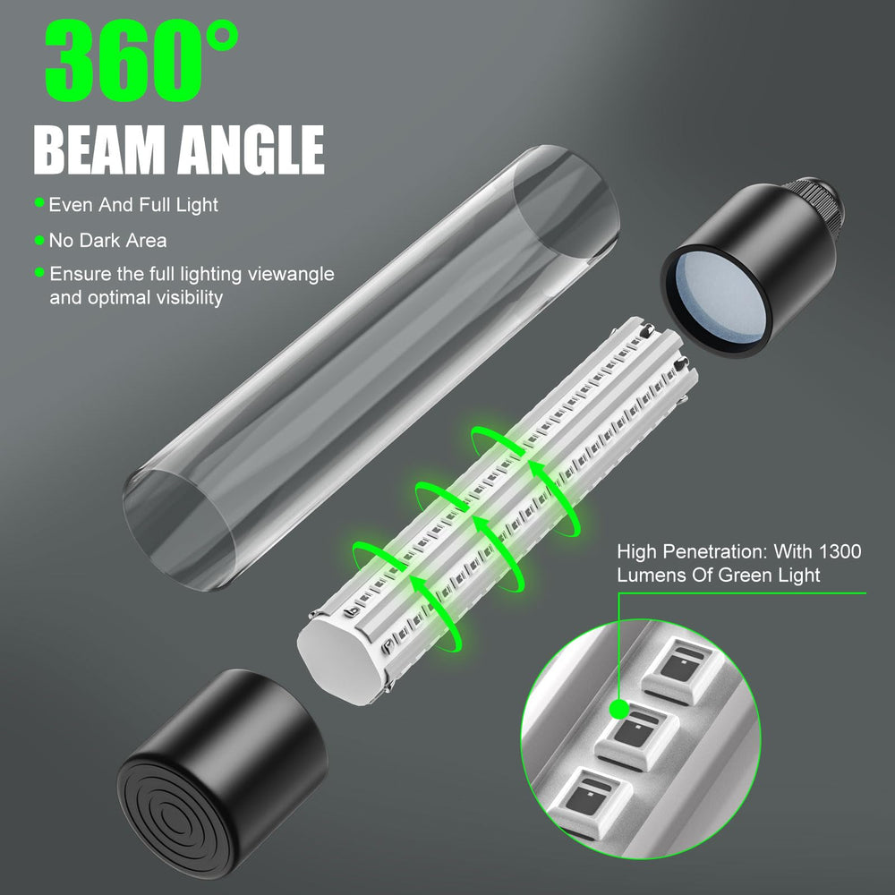 Portable underwater fishing light ready for night fishing