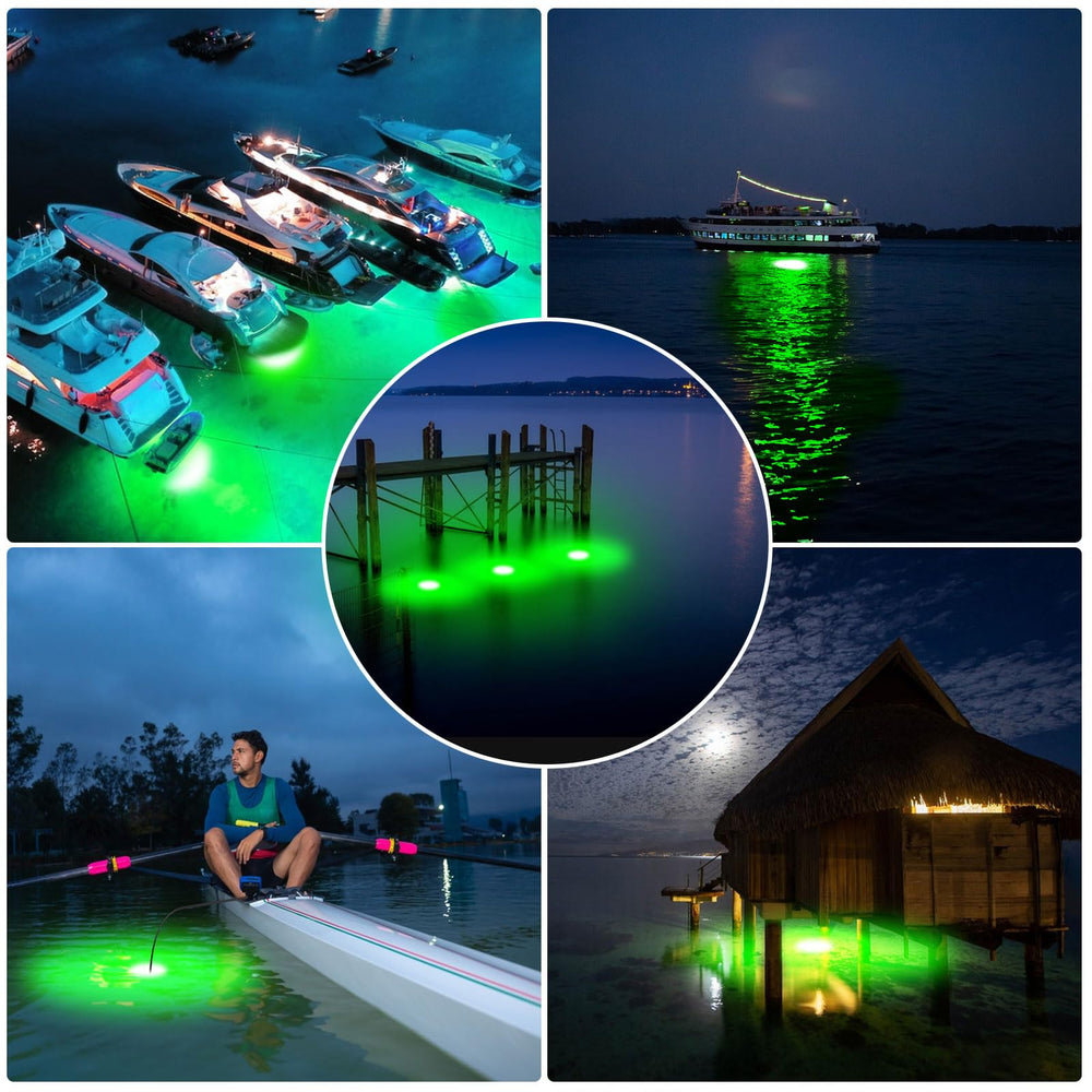 Easy to install Crtbelfy underwater fishing light