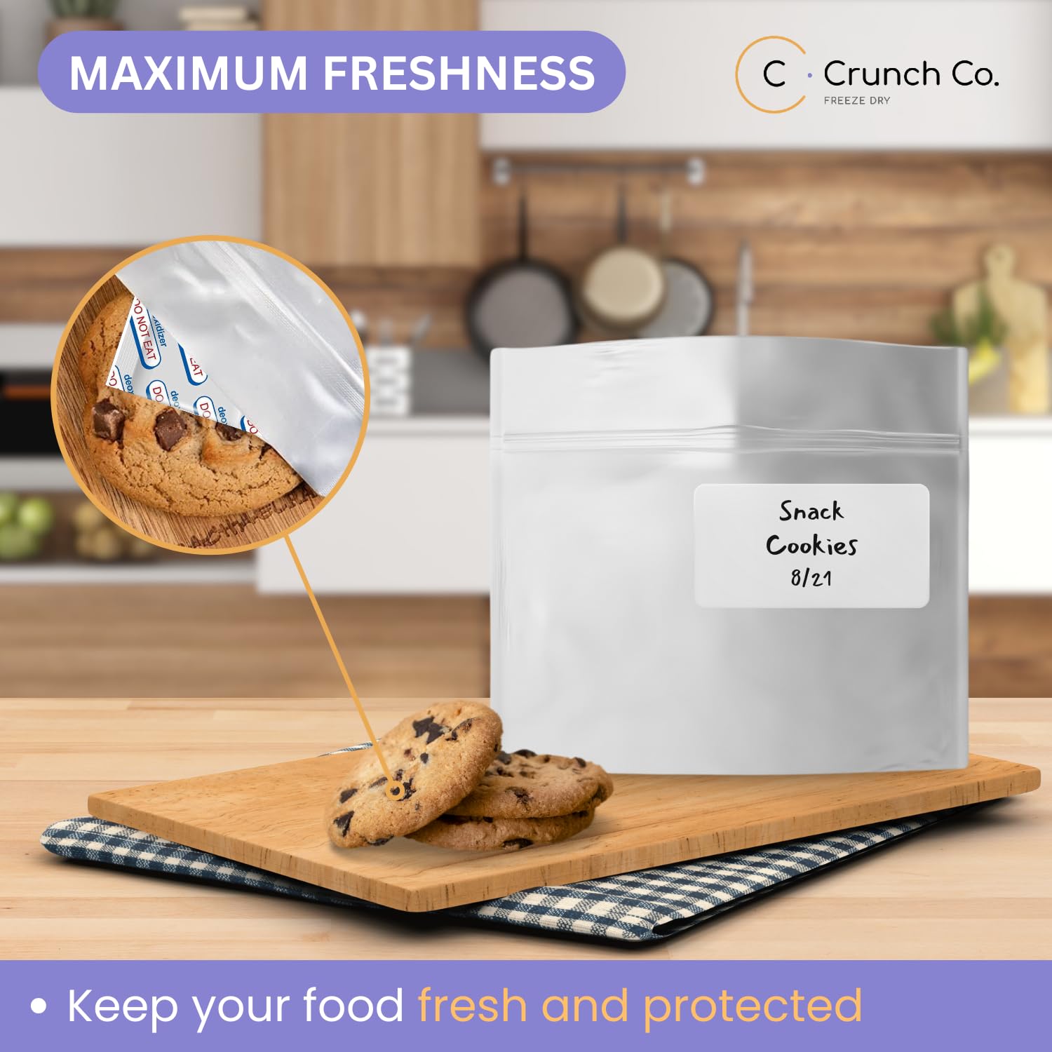 Crunch Co. BPA-free food-grade material supports safe storage.