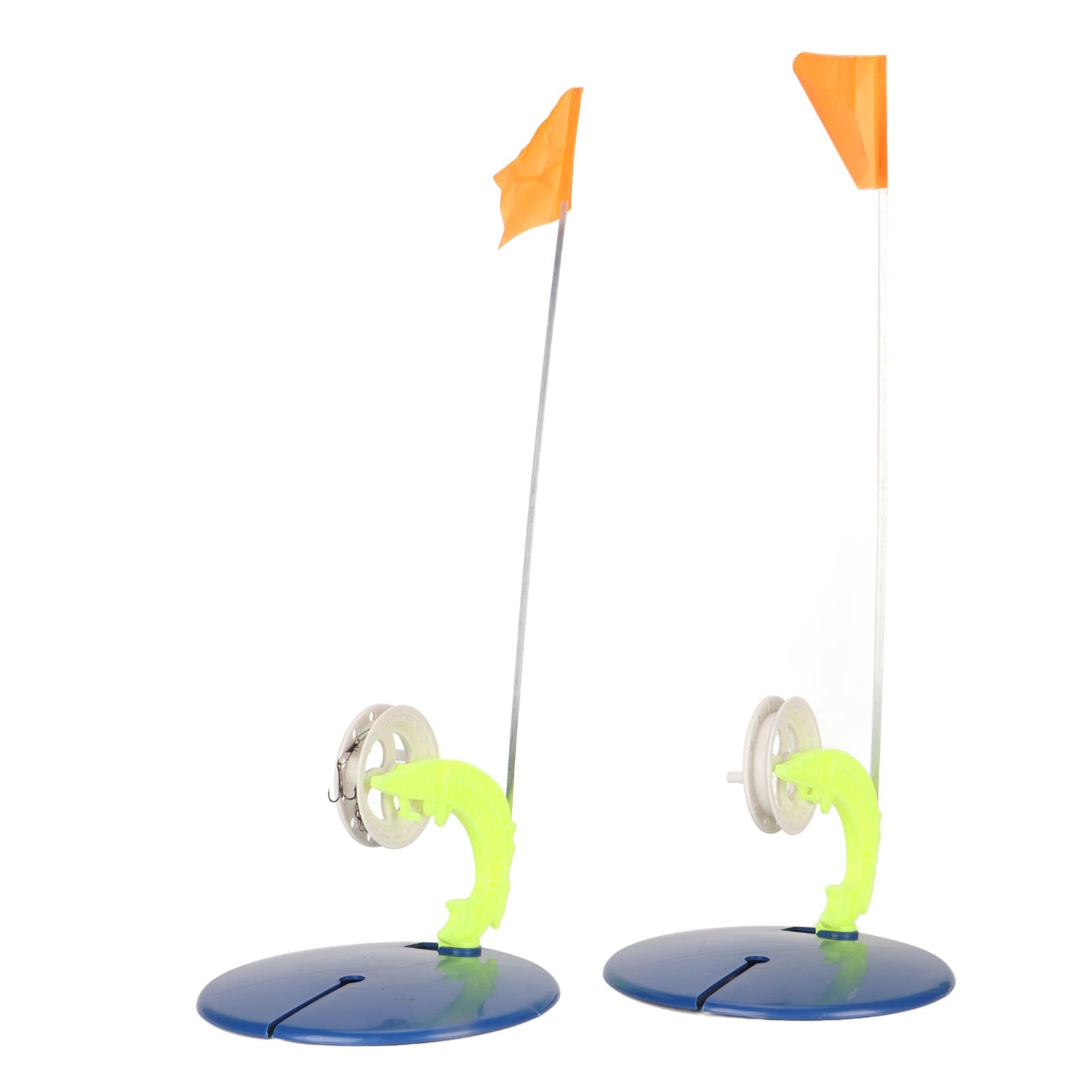 Cryfokt ice fishing flag system assembled for quick setup on ice.