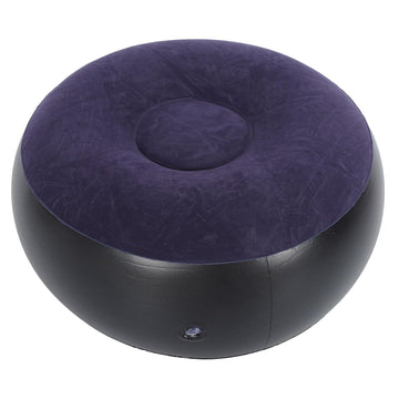 Cryfokt inflatable lounge chair at the beach provides comfy support on sunny days.