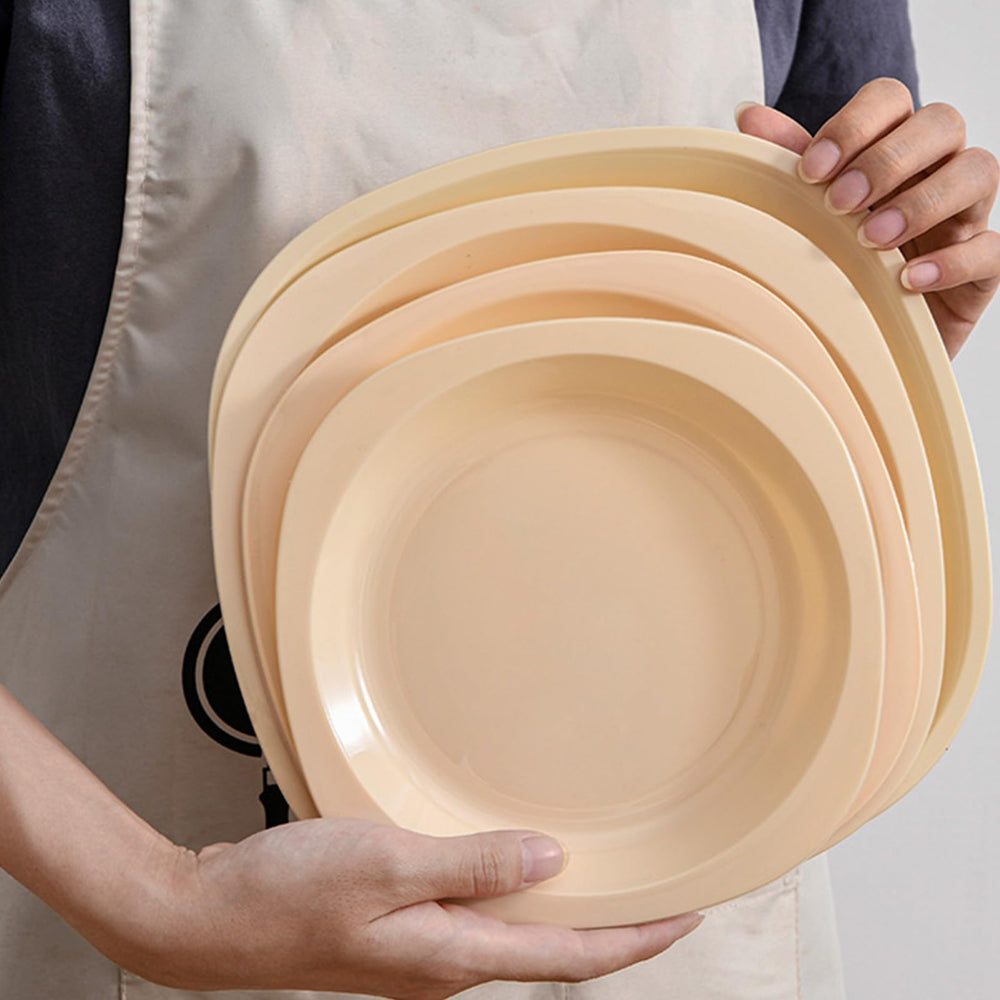 Cryfokt unbreakable plastic dinnerware for dependable outdoor dining in any terrain.