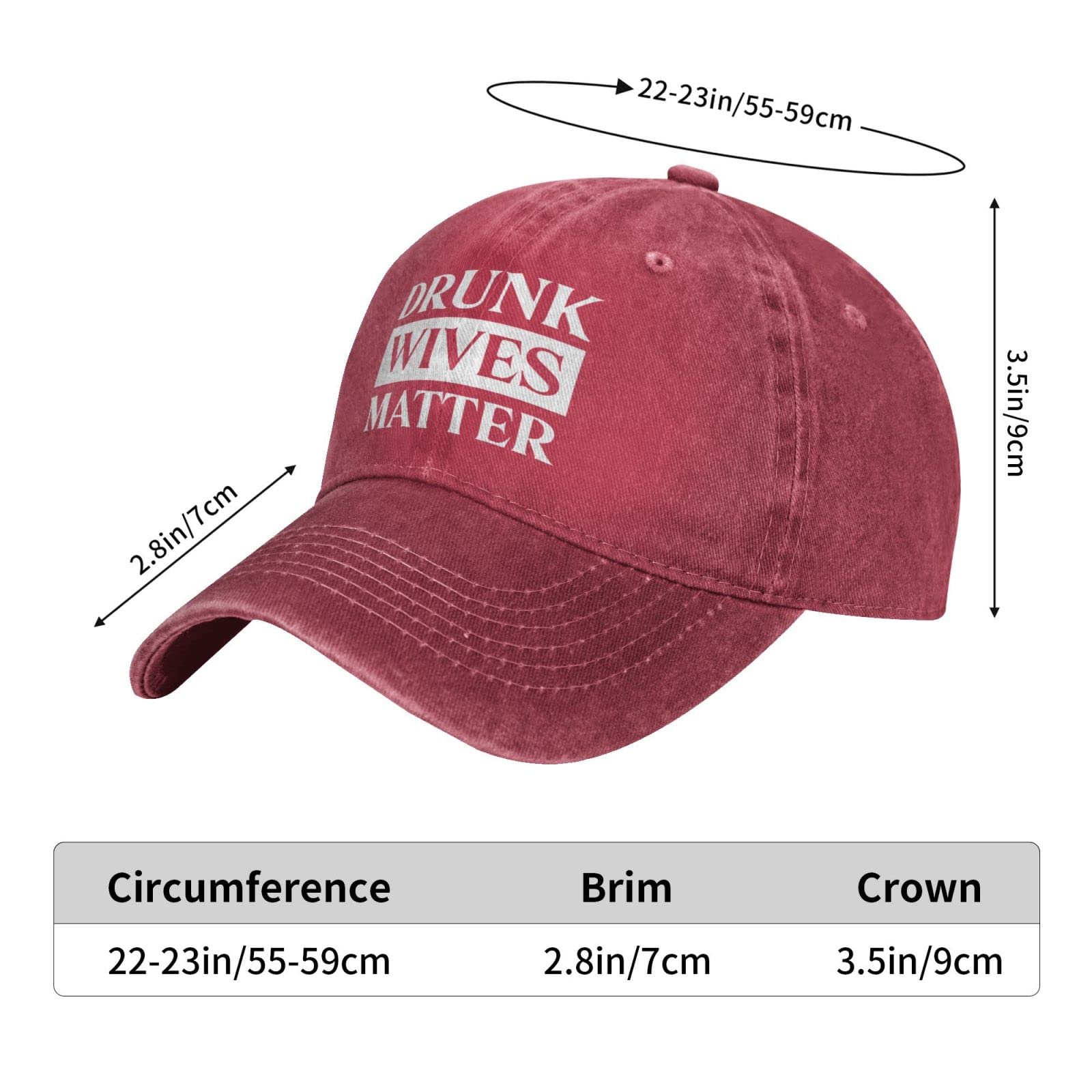 Cryptomancy Drunks Wives Matter hat worn outdoors, provides shade and style on the go