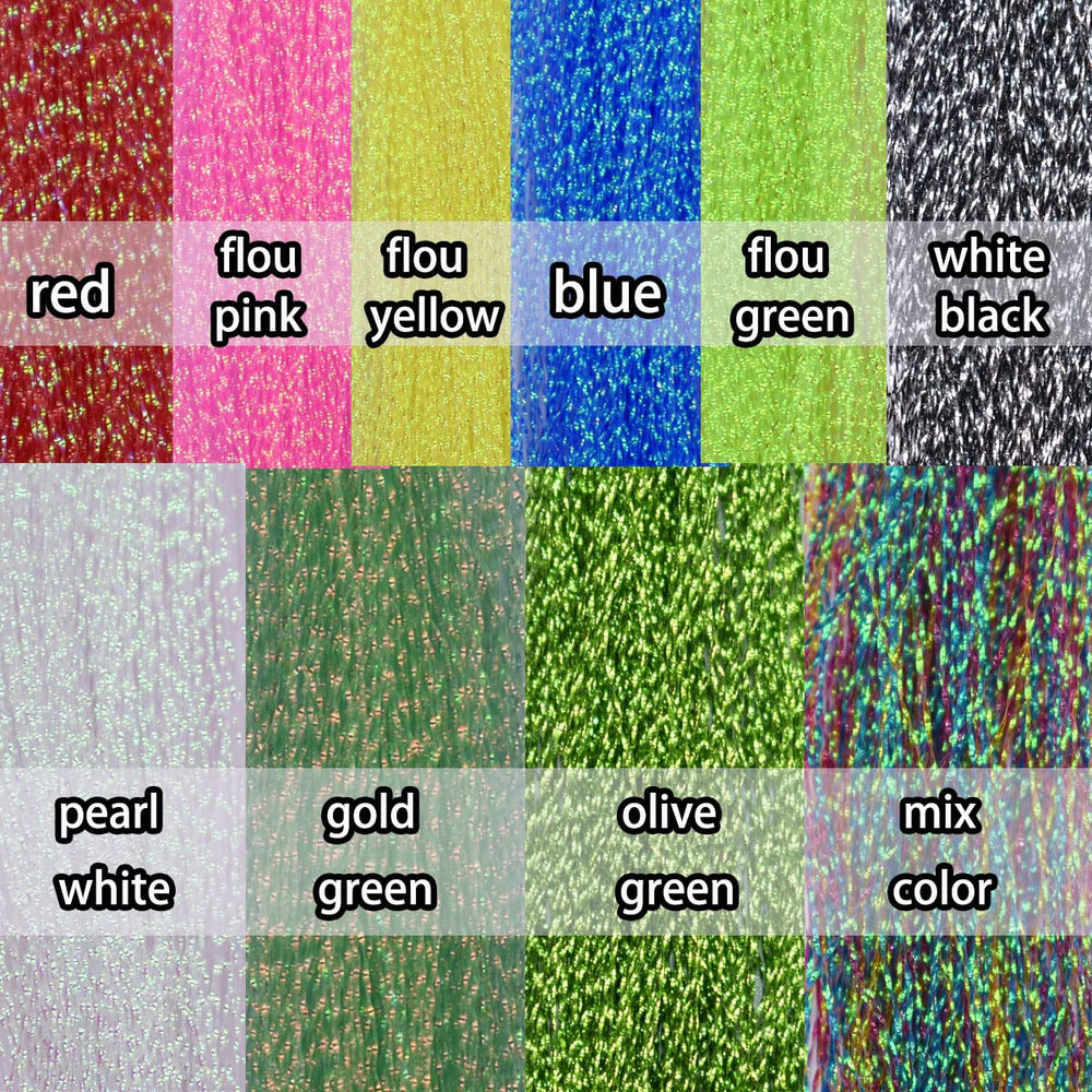 Crystal Flash Line Set B colors displayed for fishing lures