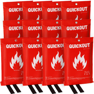 Crystal Lemon fire blanket 12-pack 39x39 ready for rapid emergency response.