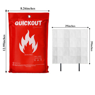 Crystal Lemon fire blanket in kitchen showing quick coverage for fire control.