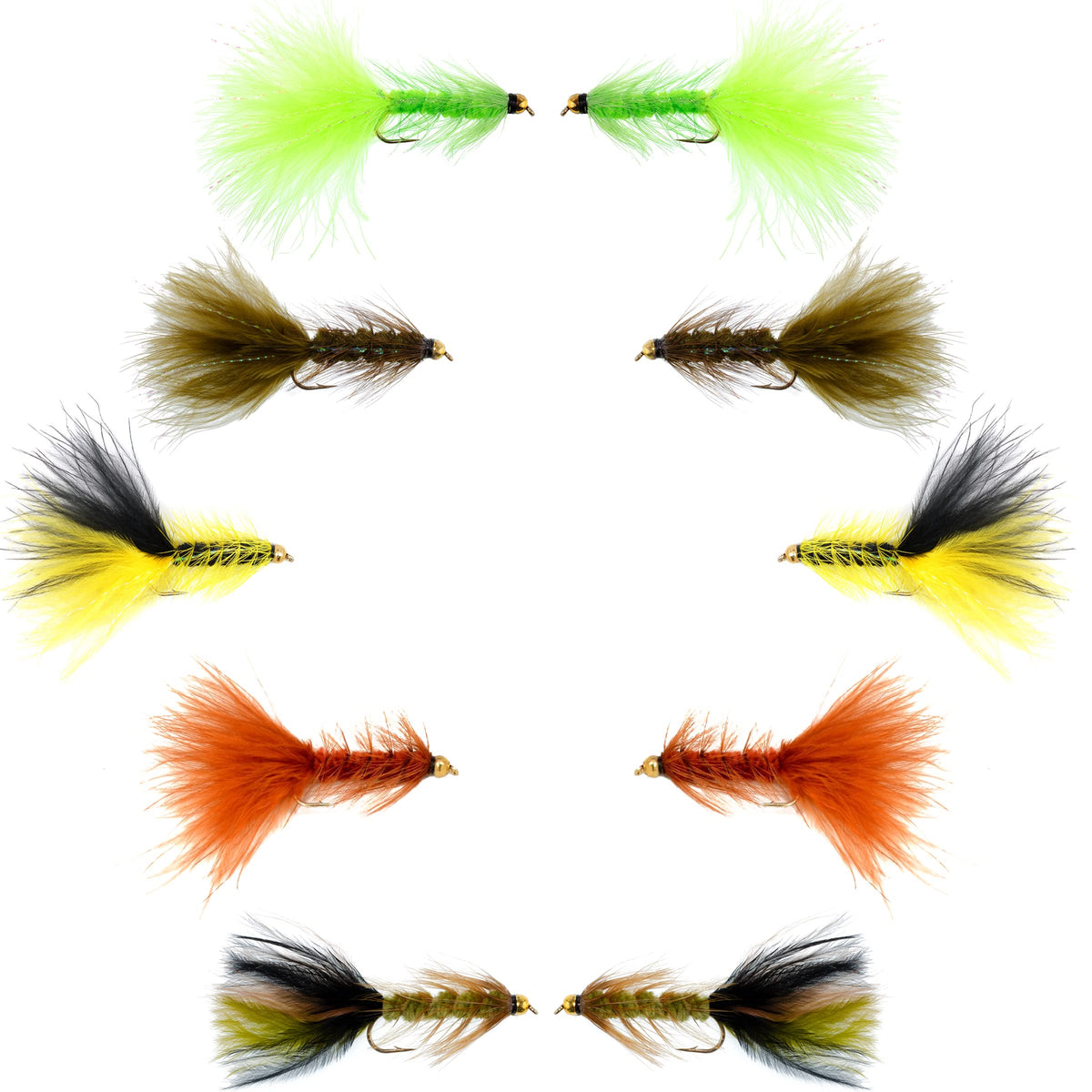 Crystal Woolly Bugger Assortment - Bead Head Wet Fly, Size 4 - image 1