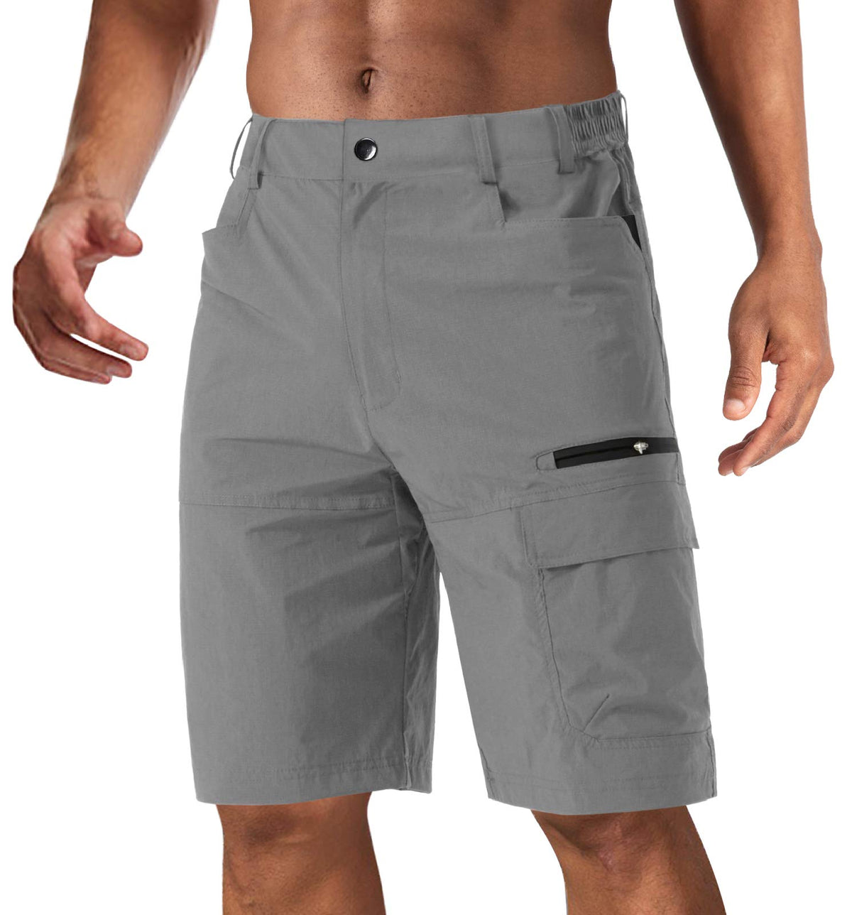 CRYSULLY men's shorts quick-dry fabric for dry comfort on outdoor hikes
