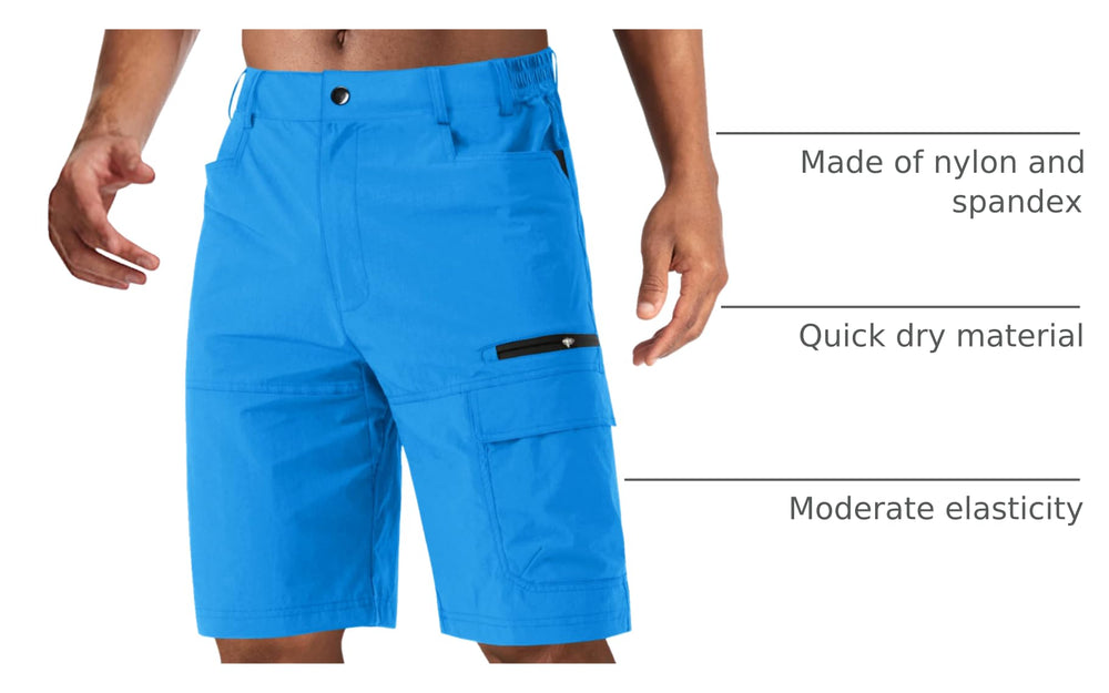 CRYSULLY Azure shorts fabric quick-dry and breathable for all-day comfort.