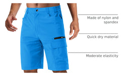 CRYSULLY Azure shorts fabric quick-dry and breathable for all-day comfort.