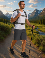 CRYSULLY shorts back pocket zip provides safe storage on trips.