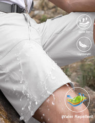 CRYSULLY shorts thigh-pockets view demonstrates versatile cargo for hiking and outdoor trips.