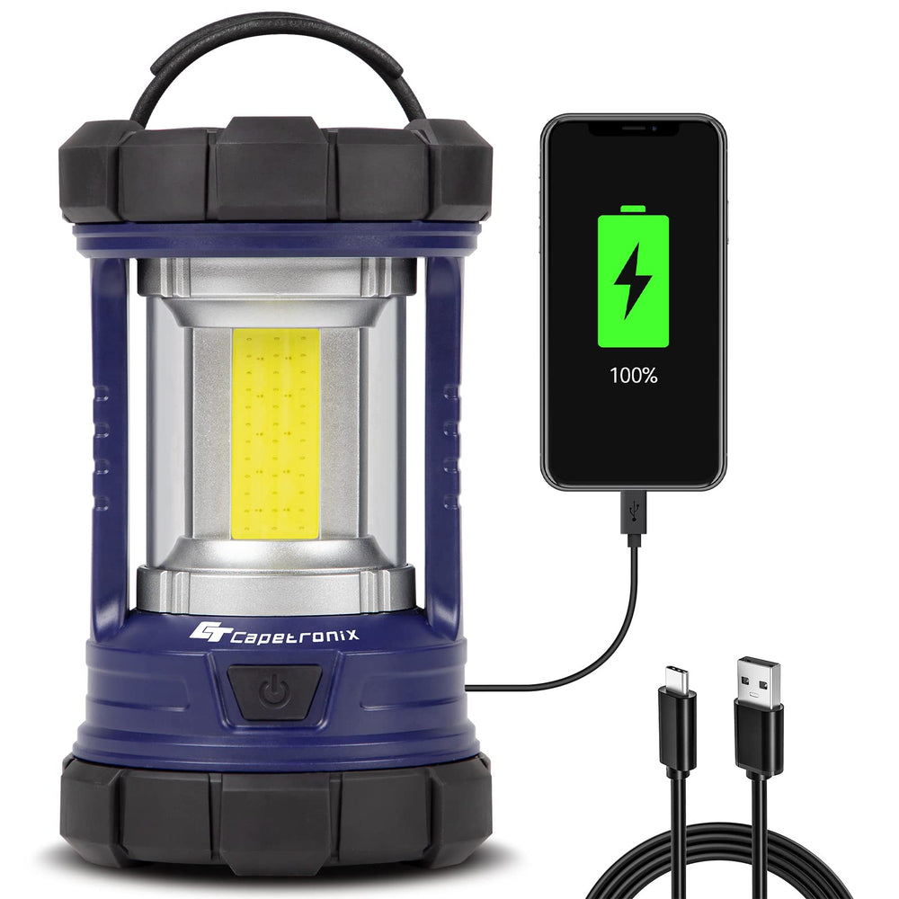 CT CAPETRONIX camping lantern delivers 3200LM brightness for clear nighttime visibility at campsites.